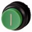 Pushbutton, RMQ-Titan, Extended, momentary, green, inscribed, Bezel: black thumbnail 1