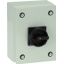 Main switch, P1, 40 A, surface mounting, 3 pole, 1 N/O, 1 N/C, STOP function, With black rotary handle and locking ring, Lockable in the 0 (Off) posit thumbnail 2