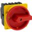 Main switch, P3, 63 A, flush mounting, 3 pole, Emergency switching off function, With red rotary handle and yellow locking ring, Lockable in the 0 (Of thumbnail 8