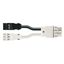 pre-assembled Y-cable;Eca;2 x plug/socket;black/white thumbnail 1