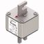 Fuse-link, high speed, 400 A, AC 690 V, DIN 2, 61 x 61 x 108 mm, aR, DIN, IEC, single indicator, 80 mm centres thumbnail 2