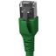 Patchcord RJ45 shielded Cat.6a 10GB, LS0H, green,   0.5m thumbnail 1