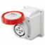 10° ANGLED SURFACE-MOUNTING SOCKET-OUTLET - IP67 - 3P+E 32A 380-415V 50/60HZ - RED - 6H - SCREW WIRING thumbnail 2