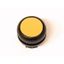 Pushbutton, RMQ-Titan, Flat, momentary, yellow, Blank, Bezel: black thumbnail 1