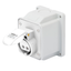 10° ANGLED SURFACE-MOUNTING SOCKET-OUTLET - IP44 - 2P 32A 40-50V 50-60HZ - WHITE - 12H - SCREW WIRING thumbnail 1
