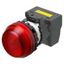 M22N Indicator, Plastic semi-spherical, Red, Red, 220/230/240 V AC, pu thumbnail 1