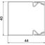 LKM40040FS Cable trunking with base perforation 40x40x2000 thumbnail 2