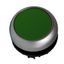 Push-button flat, spring-return, green thumbnail 1