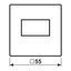 Centre plate f. USB charger A1569USBWWM thumbnail 3