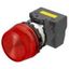 M22N Indicator, Plastic projected, Red, Red, 220/230/240 V AC, push-in thumbnail 2