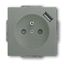 20 MUCBUSB-803-500 CoverPlates (partly incl. Insert) USB charging devices grey metallic thumbnail 1