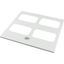 Top plate, F3A-flanges for WxD=425x600mm, IP55, grey thumbnail 3