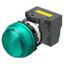 M22N Indicator, Plastic semi-spherical, Green, Green, 220/230/240 V AC thumbnail 2