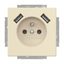 20 MUCB2USB-82-500 Socket Earthing pin with USB AA ivory white - 63x63 thumbnail 1