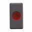 SINGLE INDICATOR LAMP - 12/24/250V - RED - 1 MODULE - SYSTEM BLACK thumbnail 2