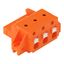 1-conductor female connector push-button Push-in CAGE CLAMP® orange thumbnail 1