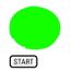 Button lens, flat green, START thumbnail 1