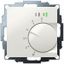 UP room controller, RAL9010 glossy 55x55, 5-30C, AC 24V, triac output, switchable 5 actuators each 3W, change-over input, TA 3.5K, LED displays thumbnail 2