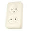 PRIMA - double socket outlet without earth - 16A, beige thumbnail 4