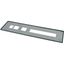 Front plate, steel, sealed, H=75mm, grey thumbnail 3
