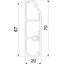 SL 2070 rws Skirting trunking SL Set 20x70 9010 thumbnail 2