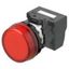 M22N Indicator, Plastic flat etched, Red, Red, 24 V, push-in terminal thumbnail 1