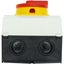 Main switch, P1, 32 A, surface mounting, 3 pole, Emergency switching off function, With red rotary handle and yellow locking ring, Lockable in the 0 ( thumbnail 67