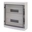 DISTRIBUTION BOARD WITH PANELS WITH WINDOW AND EXTRACTABLE FRAME - PRE- ARRANGED FOR TERMINAL BLOCK - (18X2) 36M IP65 thumbnail 1