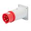 STRAIGHT FLUSH MOUNTING INLET - IP44 - 2P+E 16A 380-415V 50/60HZ - RED - 9H - SCREW WIRING thumbnail 1