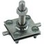 Clamp f. fixed earthing terminal M16 f. Rd 7-10/Fl30-40mm  StSt (V4A) thumbnail 1