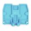 End plate with fixing flange M4 2.5 mm thick blue thumbnail 1