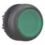 Illuminated pushbutton actuator, RMQ-Titan, Flush, momentary, green, Blank, Bezel: black thumbnail 7