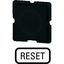 Button plate for push-button, Inscription: RESET, 25 x 25 thumbnail 4
