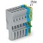 1-conductor female connector CAGE CLAMP® 4 mm² gray/blue/green-yellow thumbnail 2