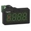 Harmony XB5, Digital panel meter, plastic, black, Ø22, 4 digit green LED display, 4...20 mA input thumbnail 1