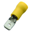 Flat plug (male) 4.0-6.0/0.8x6.3x0.8 yellow insulated PVC thumbnail 12