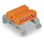 Double pin header DIN-35 rail mounting 7-pole orange thumbnail 3