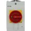 Main switch, P1, 40 A, surface mounting, 3 pole + N, Emergency switching off function, With red rotary handle and yellow locking ring, Lockable in the thumbnail 1