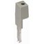 Test plug adapter 11.6 mm wide for 4 mm Ø test plugs gray thumbnail 1