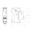 Miniature Circuit Breaker (MCB) AMPARO 4.5kA, C 6A, 1+N, 1MW thumbnail 3
