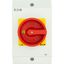 Main switch, P1, 32 A, surface mounting, 3 pole, 1 N/O, 1 N/C, Emergency switching off function, With red rotary handle and yellow locking ring, Locka thumbnail 21
