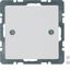 Blind plug centre plate, screw-on, Q.1/Q.3, p. white velvety thumbnail 1