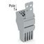 1-conductor female connector Push-in CAGE CLAMP® 1.5 mm² gray thumbnail 1