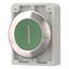 Pushbutton, RMQ-Titan, flat, maintained, green, inscribed, Front ring stainless steel thumbnail 2