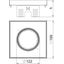 RKFN2 UZD3 4VS25 Square cassette for tube 200x200mm thumbnail 2