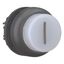 Illuminated pushbutton actuator, RMQ-Titan, Extended, momentary, White, inscribed 1, Bezel: black thumbnail 12