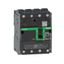 Circuit breaker, ComPacT NSXm 100B, 25kA/415VAC, 4 poles 3D (neutral not protected), TMD trip unit 63A, EverLink lugs thumbnail 2