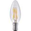 LED Ba15d Fila Candle C35x100 230V 320Lm 4W 925 AC Clear Dim thumbnail 2
