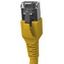 Patchcord RJ45 shielded Cat.6a 10GB, LS0H, yellow,  1.0m thumbnail 5