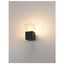 GRAFIT wall lamp, E27, max. 11W, IP44, anthracite/white thumbnail 6
